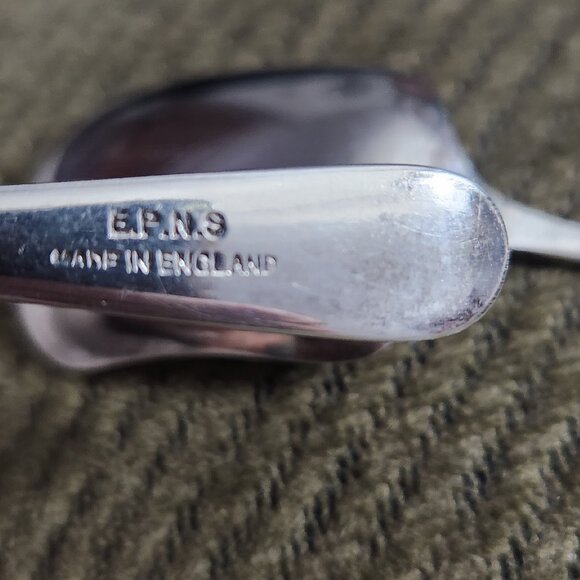 Vintage Silverplate 2-Sugar Spoons EPNS Made in England & 1881 Rogers Bros Knife - Picture 4 of 11